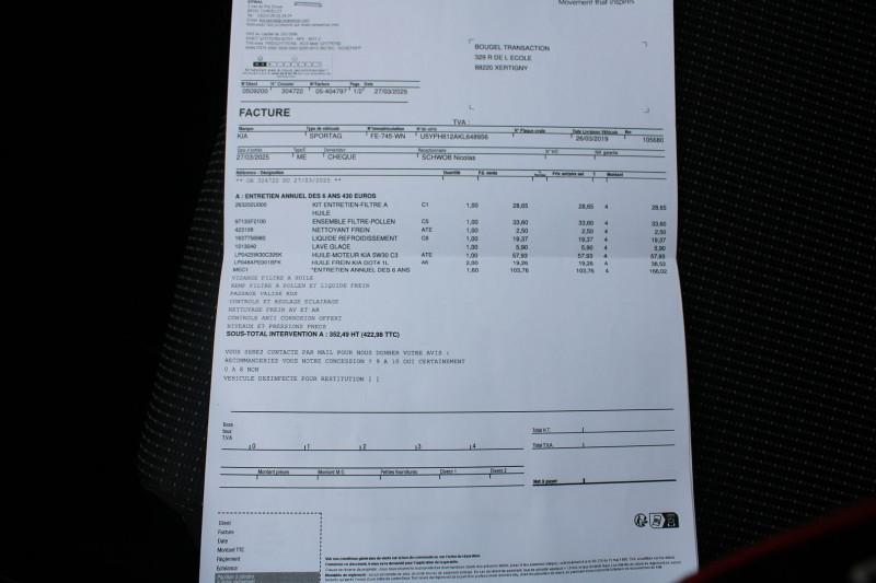 Photo 17 de l'offre de KIA SPORTAGE ACTIVE 1L6 CRDI 115 CV GPS 3D CAMÃRA AUDIO MP3 RE USB JA 17 BLUETOOTH RÃGULATEUR à 15990€ chez Bougel transactions