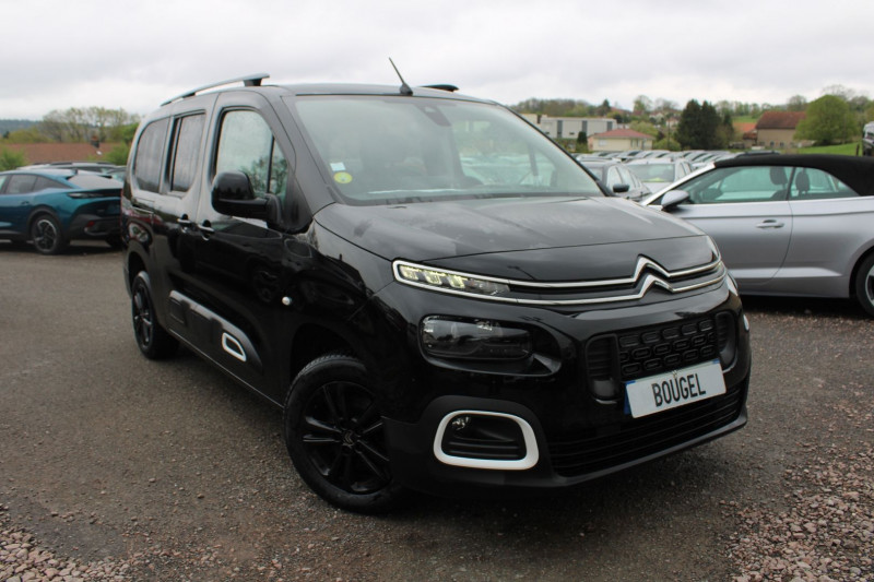 Citroen BERLINGO 4 SHINE XL BLUE HDI 130 CV GPS VIA CLIM USB JA 16 RÃGULATEUR ATTELAGE GRIP CONTROL Diesel NOIR PERLA Occasion à vendre
