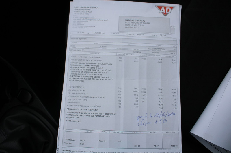 Photo 16 de l'offre de DACIA DUSTER II LAURÃATE 1L5 DCI 110 CV CLIM ATTELAGE AUDIO MP3 JA 16 USB BLUETOOTH RÃGULATEUR à 10500€ chez Bougel transactions