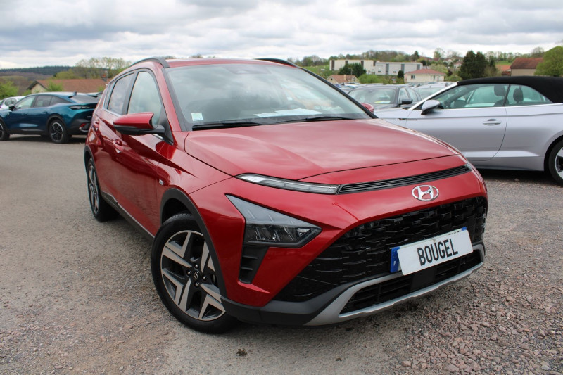 Hyundai BAYON T-GDI 100 CV HYBRID 48V CREATIVE GPS 3D CAMÃRA FULL LED AUDIO USB JA 17 I-COKPIT Hybride ROUGE NACRÃ Occasion à vendre