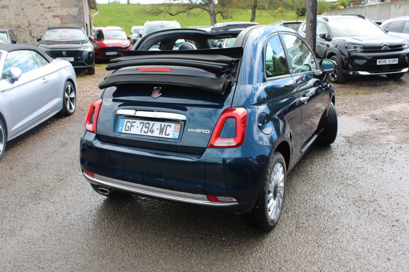 Photo 2 de l'offre de FIAT 500 II C CABRIOLET DOLCEVITA HYBRIDE GPS CONNECT USB RÃGULATEUR BLUETOOTH CUIR LEDS CLIM à 12990€ chez Bougel transactions