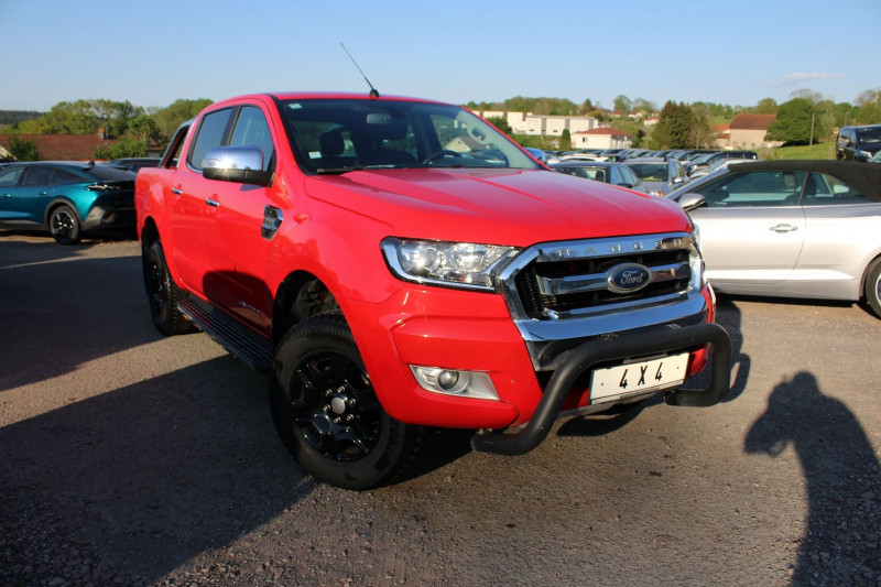 Ford RANGER LIMITED 160 CV 4X4 TDCI 2L2 DIESEL BOITE 6V RÃGULATEUR BLUETOOTH CUIR GPS USB Diesel ROUGE APACHE Occasion à vendre
