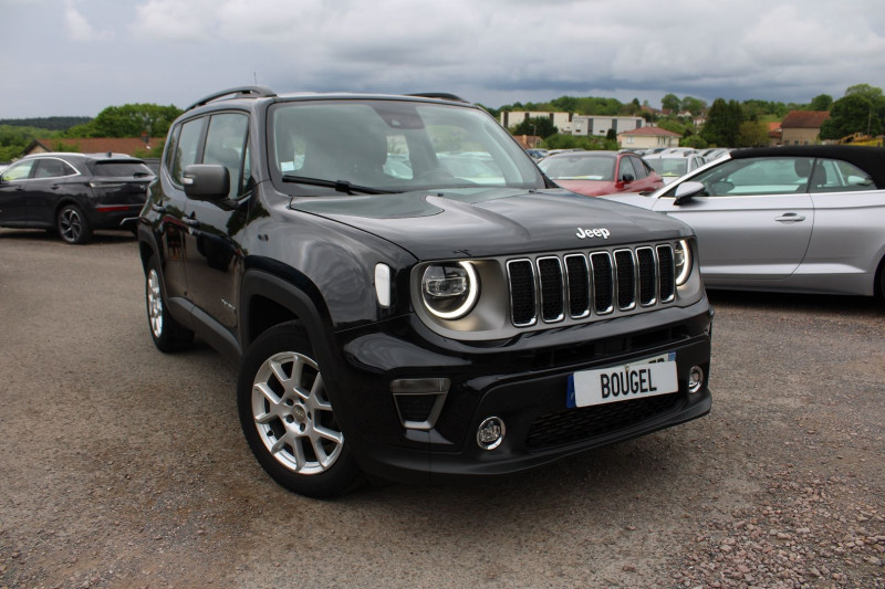 Jeep RENEGADE 1L6 MULTIJET 120 LIMITED DIESEL BOITE 6V GPS USB MÃDIA BLUETOOTH FULL LEDS RÃGUL Diesel NOIR ILINOIS Occasion à vendre