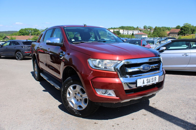 Ford RANGER LIMITED 200 CV 4X4 3L2 DIESEL BOITE AUTO CUIR GPS RÃGULATEUR BLUETOOTH ATTELAGE Diesel ROUGE GROSEILLE Occasion à vendre