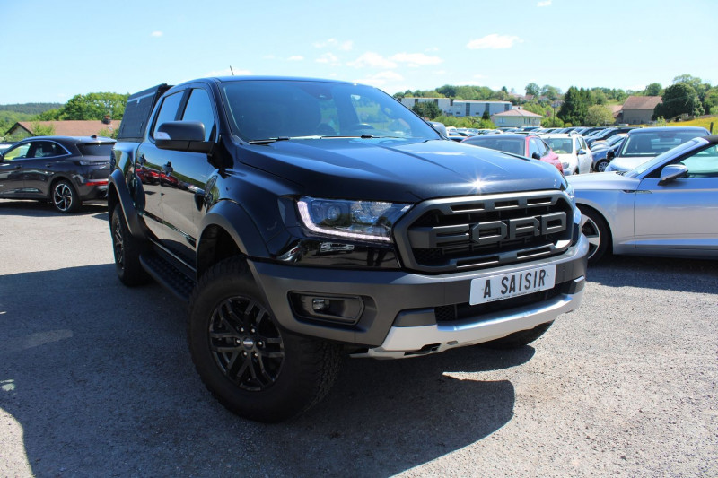 Ford RANGER RAPTOR DBLE CAB 2L TDCI 214 CV GPS 3D CAMÃRA FULL LED ATTELAGE BOITE AUTO Diesel NOIR RAPTOR Occasion à vendre