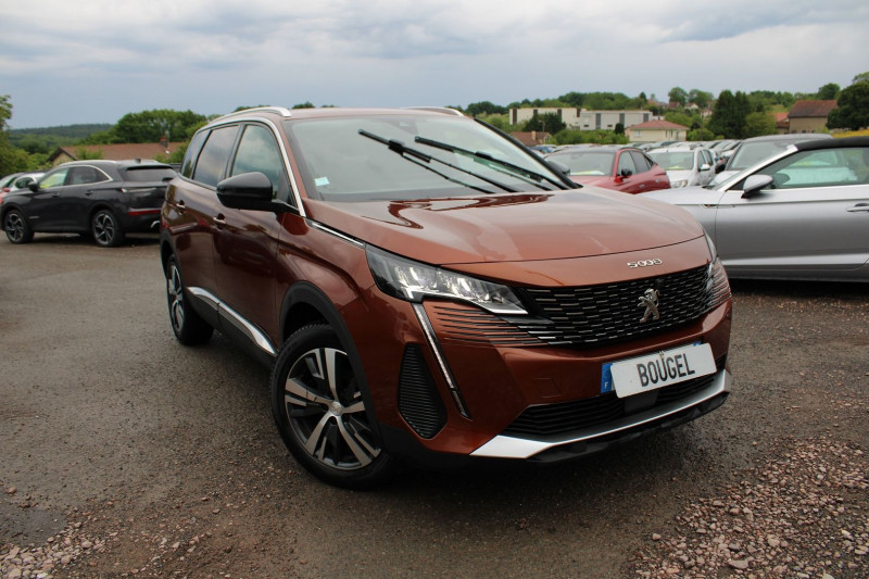 Peugeot 5008 PHASE 4 ALLURE DIESEL EAT8 BOITE AUTO PALETTE 1L5 BLUEHDI 130 GPS CUIR CAMÃRA 360   7.PL Diesel MARRON HICKORY Occasion à vendre