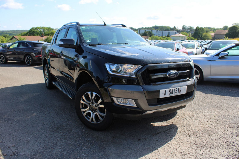 Ford RANGER 3L2 WILDTRAK 200 TDCI DIESEL BOITE AUTO CAMÃRA CUIR GPS ABS BLUETOOTH  ATTELAGE Diesel NOIR ILINOIS Occasion à vendre