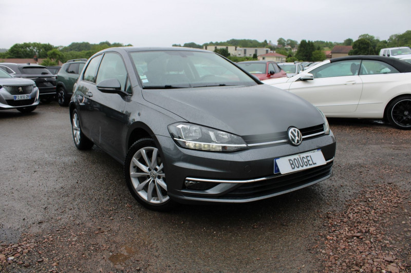 Volkswagen GOLF 7 TFSI 150 CV GPS 3D TOIT PANO USB JA 17 CUIR PK HIVER RÃGULATEUR BOITE AUTO DSG-7 Essence GRIS LIMESTONE Occasion à vendre