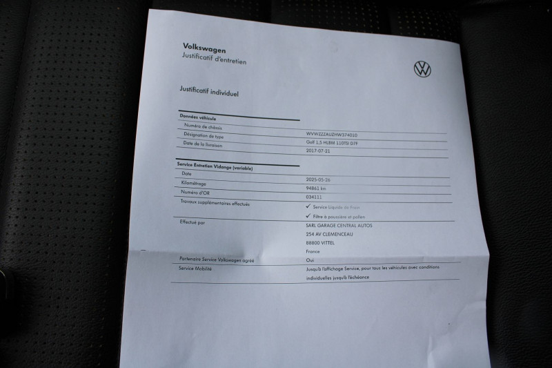 Photo 15 de l'offre de VOLKSWAGEN GOLF 7 TFSI 150 CV GPS 3D TOIT PANO USB JA 17 CUIR PK HIVER RÃGULATEUR BOITE AUTO DSG-7 à 16990€ chez Bougel transactions