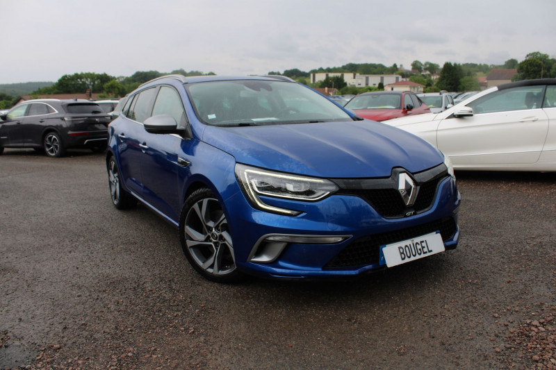Renault MEGANE 4 ESTATE GT TCE 205 CV "4 CONTROL" ENERGY GPS 3D CAMÃRA USB JA 18 FULL LED BOITE AUTO EDC Essence BLEU IRON Occasion à vendre
