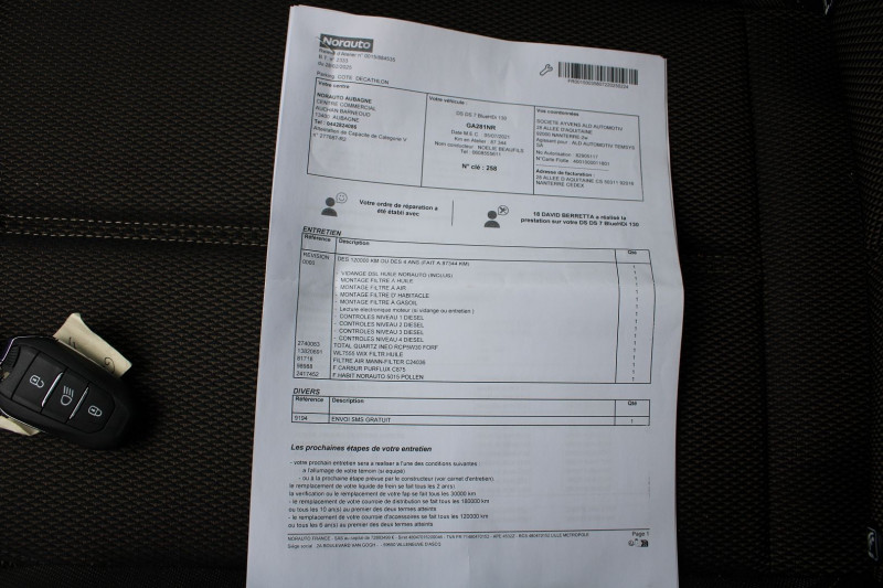 Photo 18 de l'offre de DS DS 7 CROSSBACK BLUE HDI 130 CV BUSINESS GPS 3D I-COKPIT MP3 FULL LED USB JA 18 BOITE AUTO EAT-8 à 22990€ chez Bougel transactions