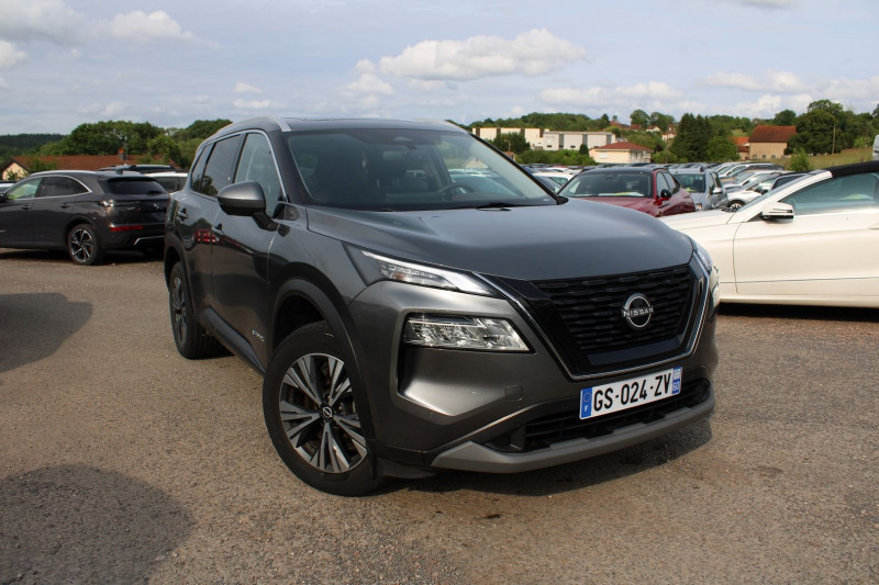 Nissan X-TRAIL PHASE 4 1L5 E-POWER 204 CV HYBRID N-CONNECTA ESP BOITE AUTO TOIT OUVRANT FULL LEDS  GPS Hybride GRIS TITANE Occasion à vendre