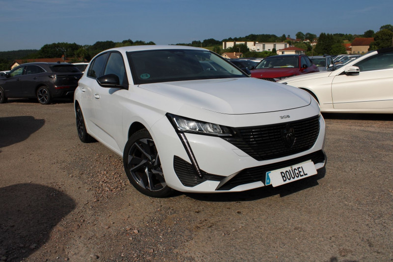 Peugeot 308 PHASE 4 ALLURE 130 CV BLUEHDI EAT8 BOITE AUTO CAMÃRA 180 JANTES 17 CUIR FULL LEDS GPS 3D Diesel BLANC OKENITE Occasion à vendre