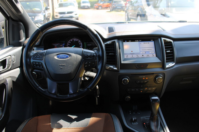 Photo 11 de l'offre de FORD RANGER WILDTRACK 3L2 TDCI 200 CV BOITE AUTO GPS CAMÃRA CUIR BLUETOOTH ATTELAGE  DIESEL à 29990€ chez Bougel transactions