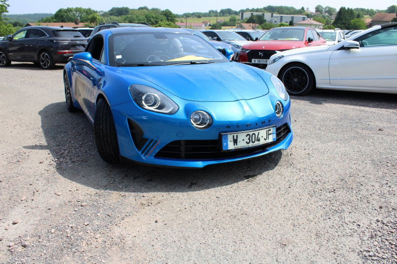 Alpine A110 SPORT 1L8 TURBO 252 BOITE AUTO +PALETTE GPS CAMÃRA CUIR ALCANTARA FULL LEDS  USB Essence BLEU ALPINE Occasion à vendre