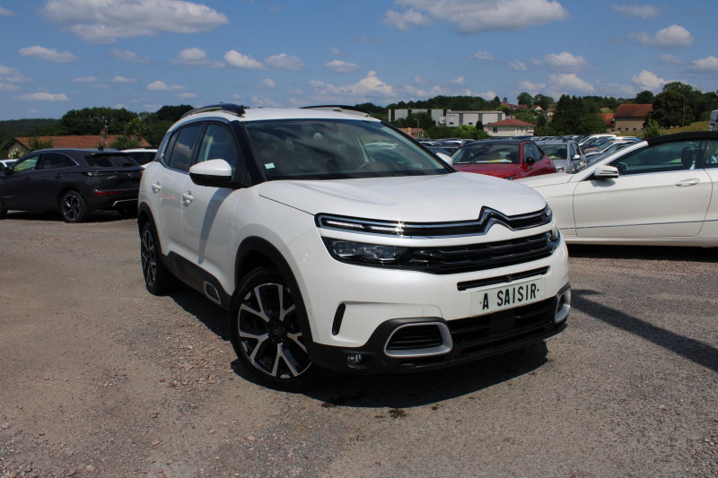 Citroen C5 AIRCROSS SHINE EAT8 BOITE AUTO BLUEHDI 130 CV CAMÃRA JANTES 19 CUIR FULL LEDS  GRAND GPS Diesel BLANC NACRÃ Occasion à vendre