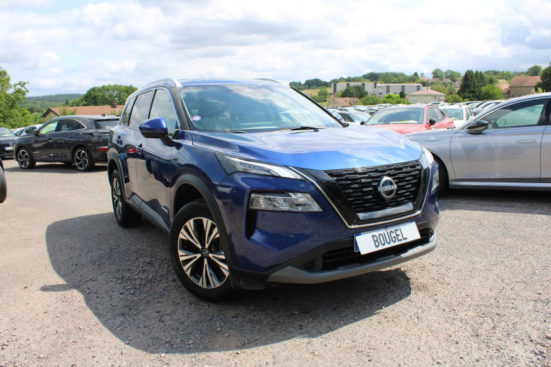 Nissan X-TRAIL 1L5 E-POWER 204 CV HYBRID N-CONNECTA ESP BOITE AUTO TOIT OUVRANT FULL LEDS  GPS Hybride BLEU GALACTIQUE Occasion à vendre