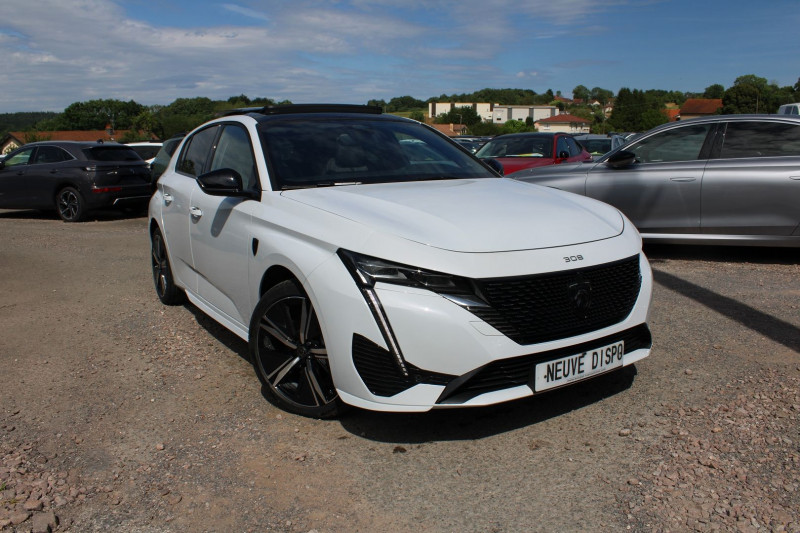 Peugeot 308 PHASE 4 GT HDI 130 CV GPS 3D CAMÃRA FOCAL USB JA 18 TOIT PANO I-COKPIT BOITE AUTO EAT-8 Diesel BLANC OKENITE Occasion à vendre