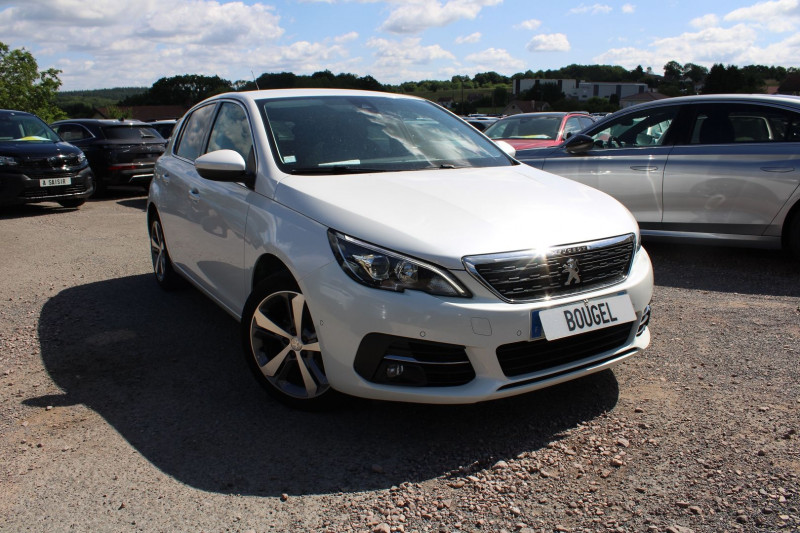 Peugeot 308 III BLUE HDI 130 CV ALLURE GPS 3D CAMÃRA USB JA 17 PARK ASSIST BLUETOOTH RÃGULATEUR Diesel BLANC NACRÃ Occasion à vendre