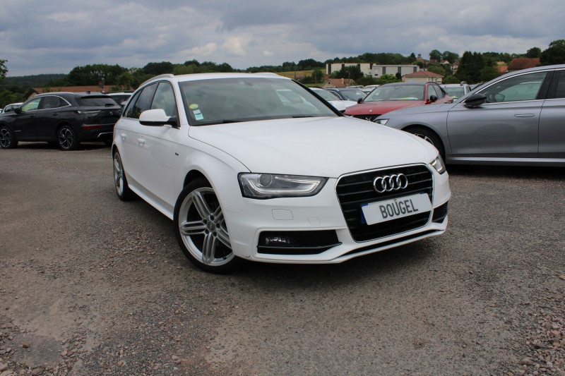 Audi A4 AVANT 2L TDI 150 CV S-LINE BOITE 6V GPS ÃCRAN RÃGULATEUR BLUETOOTH XÃNON  ATTELAGE Diesel BLANC ALPIN Occasion à vendre