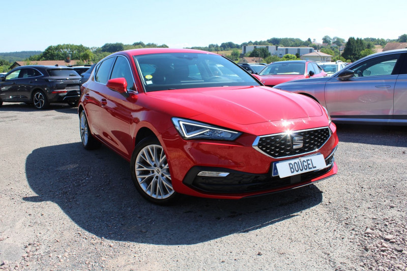Seat LEON 2L TDI 150 CV XCELLENCE GPS 3D CAMÃRA RE USB JA 18 I-COKPIT RÃGULATEUR BOITE DSG Diesel ROUGE EMOTION Occasion à vendre