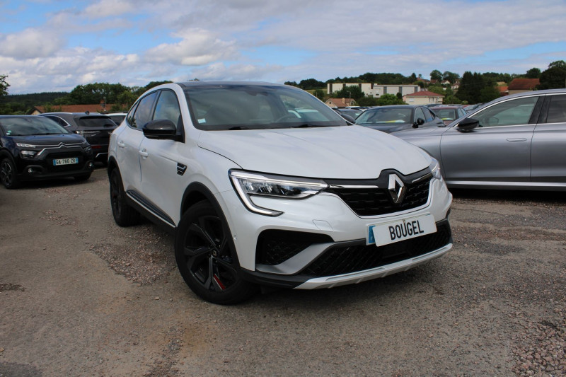 Renault ARKANA RS-LINE 140 CV MILD HYBRIDE GPS 3D CAMÃRA USB JA 18 FULL LED I-COKPIT BOITE AUTO Hybride BLANC NACRÃ Occasion à vendre