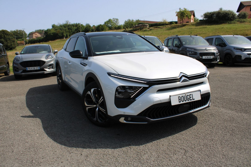 Citroen C5 X HYBRIDE ETENSE 180CV RECHARGEABLE SHINE EAT8 BOITE AUTO GRAND GPS CUIR FULL LEDS Hybride BLANC NACRÃ/ NOIR Occasion à vendre