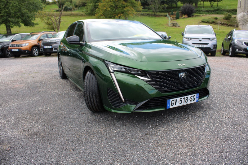Peugeot 308 PHASE 4 BLUE HDI 130 CV GT CAMÃRA GPS 3D RE USB JA 18 I-COKPIT FULL LED BOITE AUTO EAT-8 Diesel VERT OLIVINE Occasion à vendre