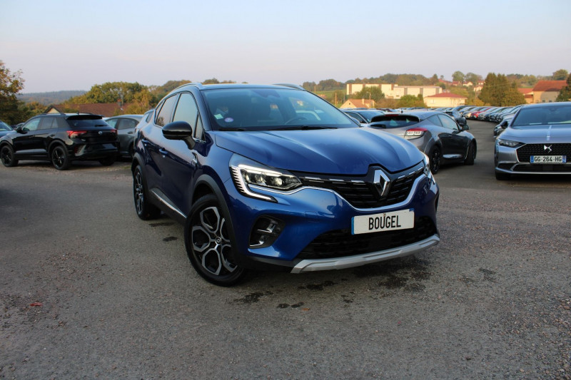 Renault CAPTUR 4 TCE 160 CV TECHNO HYBRIDE GPS 3D CAMÃRA USB JA 18 I-COKPIT FULL LED BOITE AUTO Hybride BLEU / TOIT NOIR Occasion à vendre