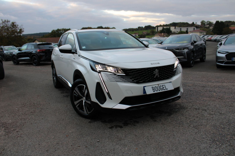Peugeot 3008 PHASE 4 HYBRIDE 225 CV ALLURE PACK GPS 3D CAMÃRA RE USB JA 18 ATTELAGE BOITE AUTO EAT-8 Hybride BLANC NACRÃ Occasion à vendre