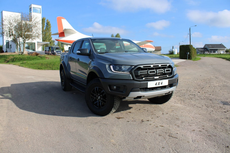 Ford RANGER RAPTOR TDCI PERFORMANCE 213 CV GPS 3D CAMÃRA RIDEAUX BENNE ATTELAGE BOITE AUTO Diesel GRIS RAFALE Occasion à vendre