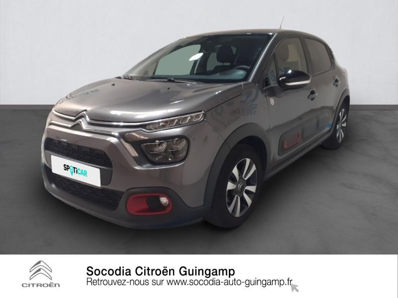 Citroen C3 1.2 PureTech 83ch S&S C-Series Essence Gris Platinium (M) - Noir Onyx Occasion à vendre