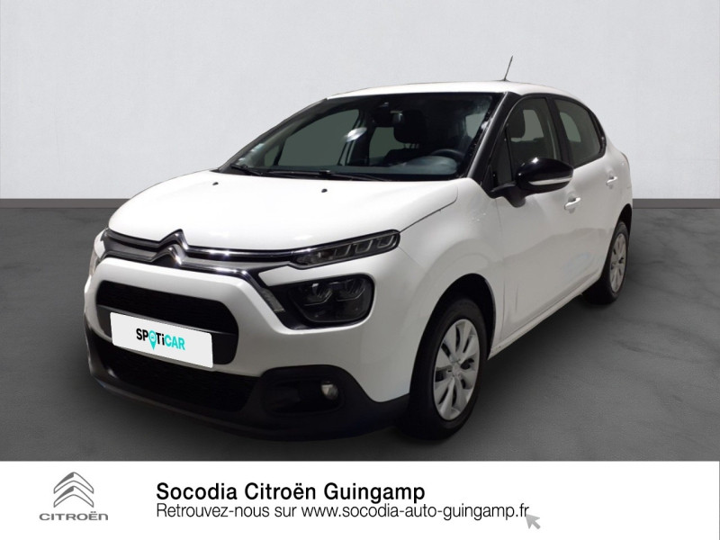 Citroen C3 1.5 BlueHDi 100ch S&S Feel Business E6.d Diesel Blanc Banquise (O) Occasion à vendre