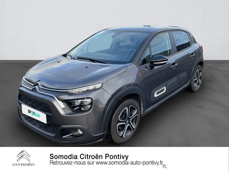Citroen C3 1.2 PureTech 83ch S&S Feel Pack Essence Gris Platinium (M) - Noir Onyx Occasion à vendre