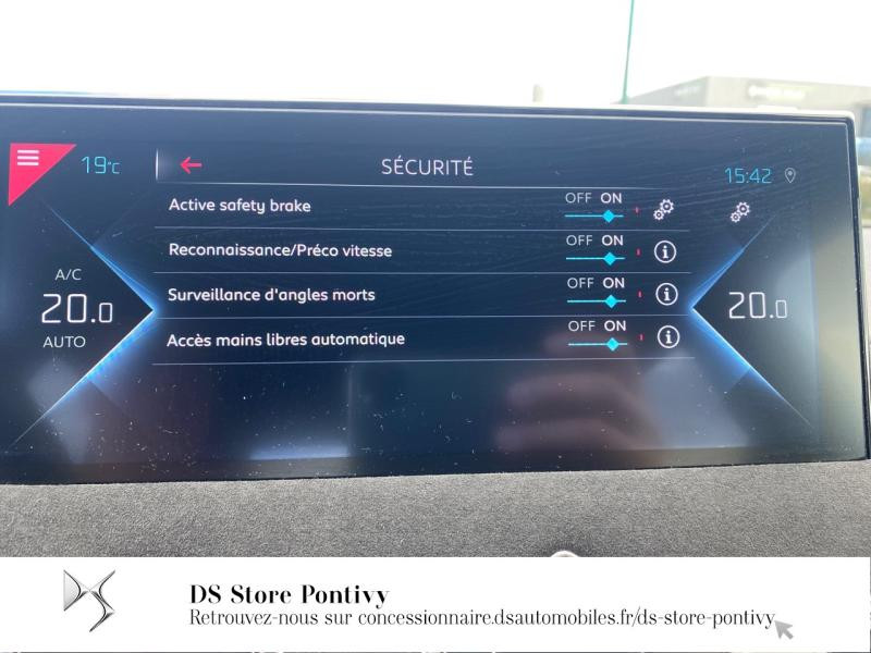 Photo 21 de l'offre de DS DS 3 Crossback E-Tense Performance Line + 4cv à 26990€ chez DS Store Pontivy