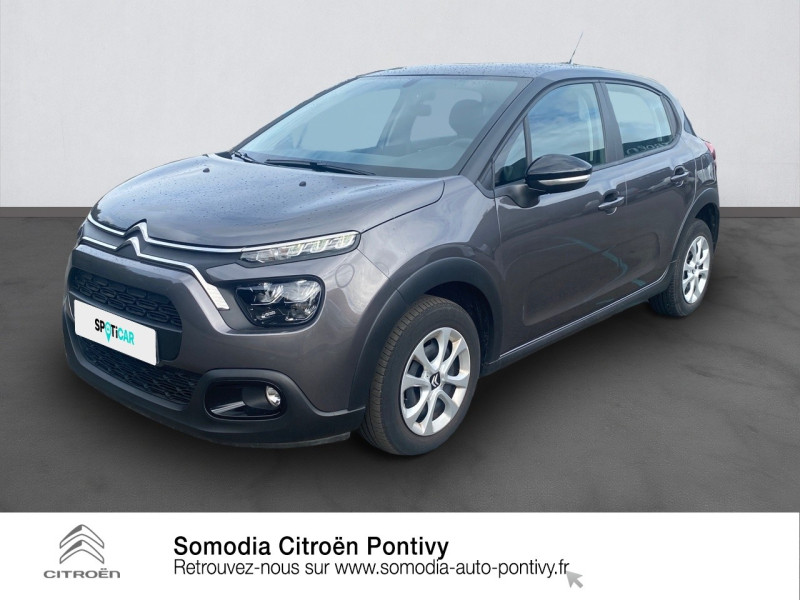 Citroen C3 1.5 BlueHDi 100ch S&S Feel E6.d Diesel Gris Platinium (M) Occasion à vendre