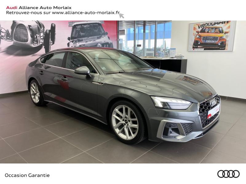 Audi A5 Sportback 35 TDI 163ch S line S tronic 7 9cv Diesel/Micro-Hybride Gris Daytona nacré Occasion à vendre