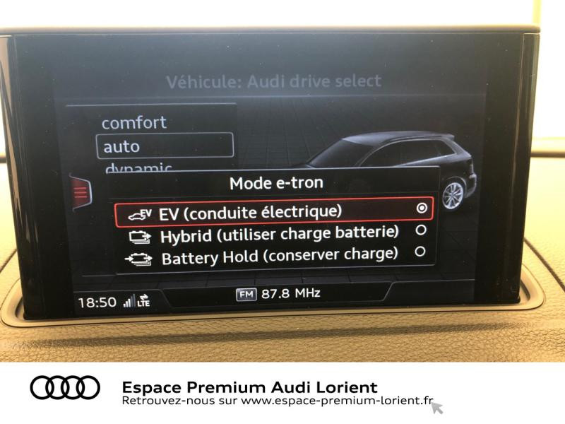 Photo 17 de l'offre de AUDI A3 Sportback 40 e-tron 204ch Design luxe S tronic 6 Euro6d-T 8cv à 32900€ chez Espace Premium – Audi Lorient