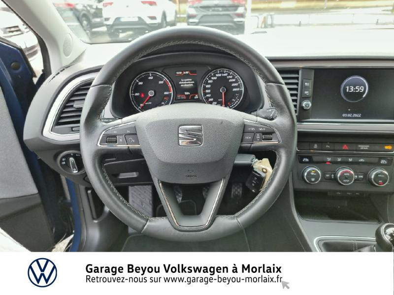 Photo 7 de l'offre de SEAT Leon 1.6 TDI 115ch Style Euro6d-T à 15490€ chez Garage Beyou - Volkswagen Morlaix