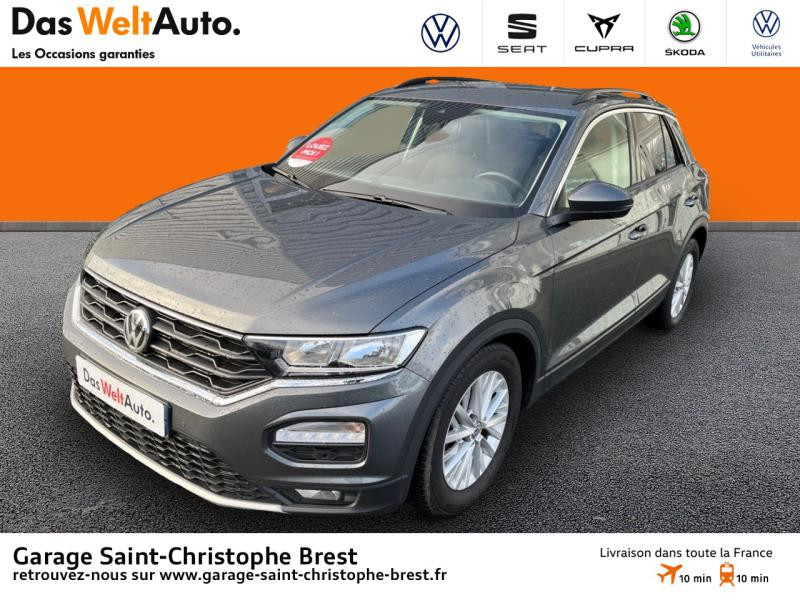 Volkswagen T-Roc 1.6 TDI 115ch Lounge Euro6d-T Diesel Gris Indium Occasion à vendre