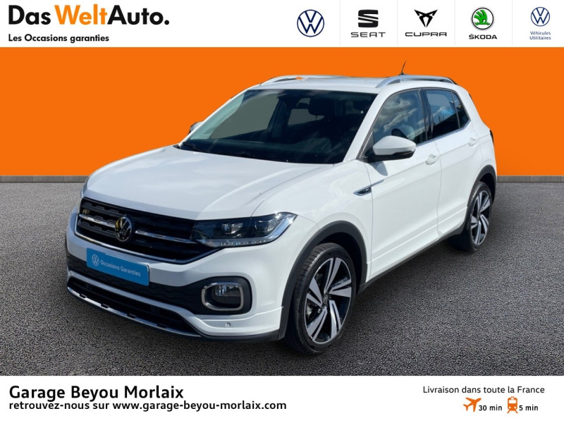 Volkswagen T-Cross 1.0 TSI 110ch R-Line Tech DSG7 Essence Blanc Pur Occasion à vendre