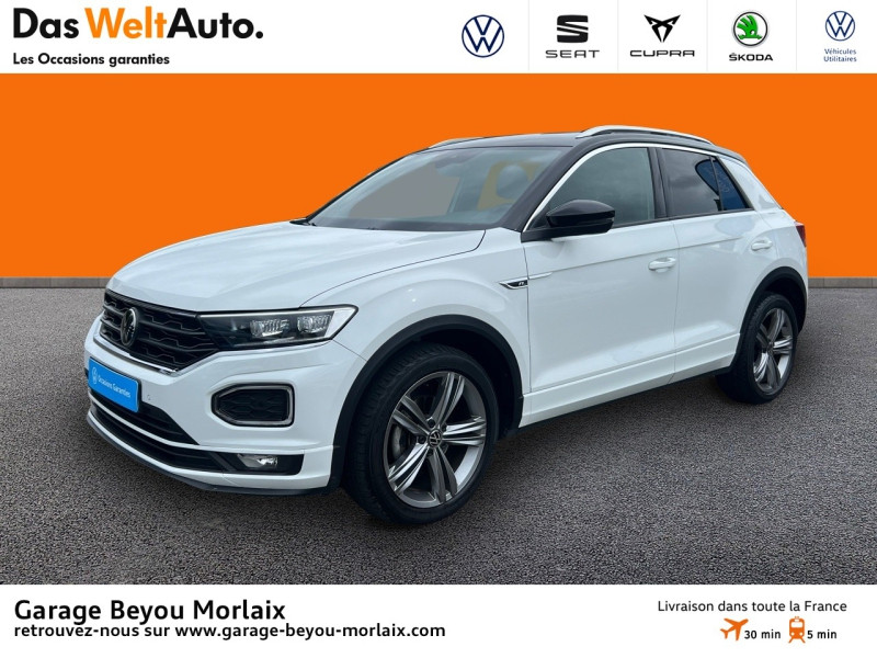 Volkswagen T-Roc 1.5 TSI EVO 150ch R-Line DSG7 Euro6d-T Essence Blanc Pur/Noir Occasion à vendre