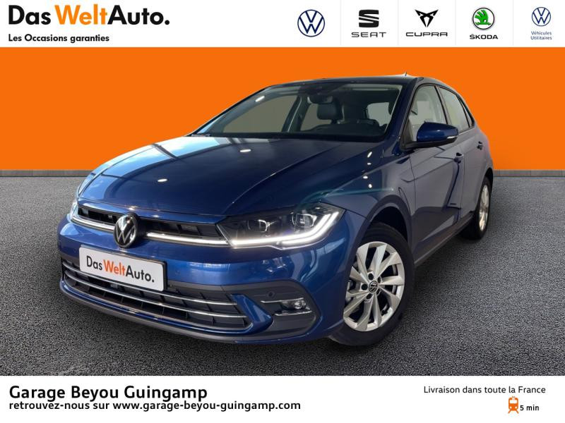 Volkswagen Polo 1.0 TSI 95ch Style DSG7 Essence Bleu Récif métallisé Occasion à vendre