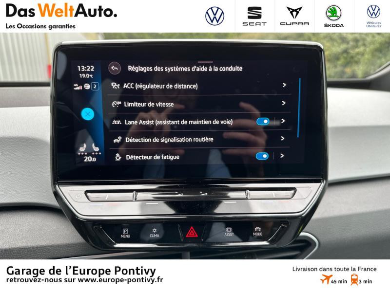 Photo 18 de l'offre de VOLKSWAGEN ID.3 58 kWh - 204ch Pro Performance Active à 37990€ chez Garage de L'Europe - Volkswagen Pontivy