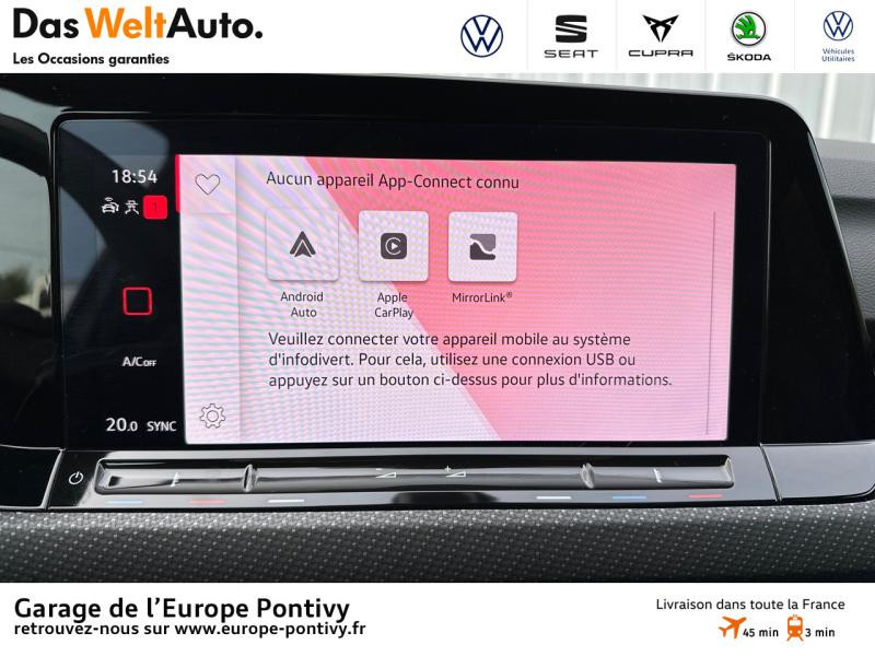 Photo 8 de l'offre de VOLKSWAGEN Golf 1.5 eTSI OPF 150ch  R-Line 1st DSG7 à 28990€ chez Garage de L'Europe - Volkswagen Pontivy