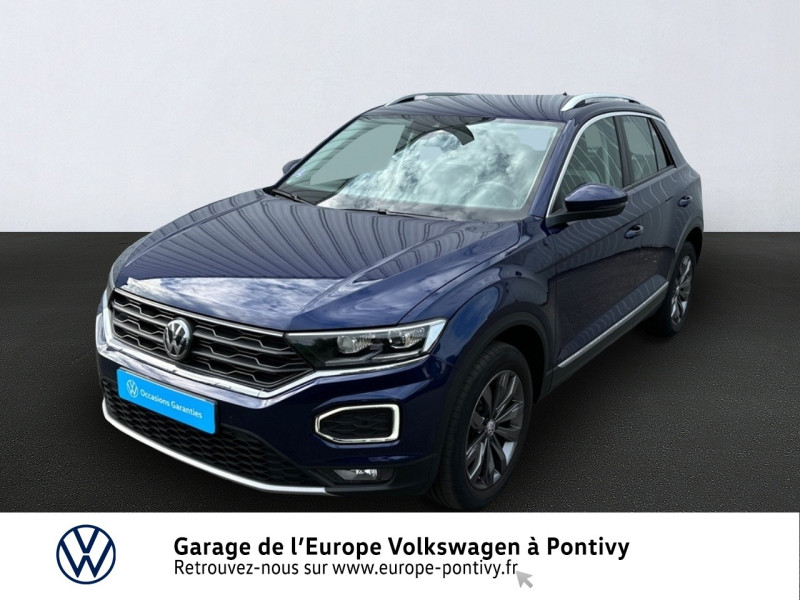 Volkswagen T-Roc 1.5 TSI EVO 150ch Carat DSG7 149g Essence Bleu Atlantique Occasion à vendre