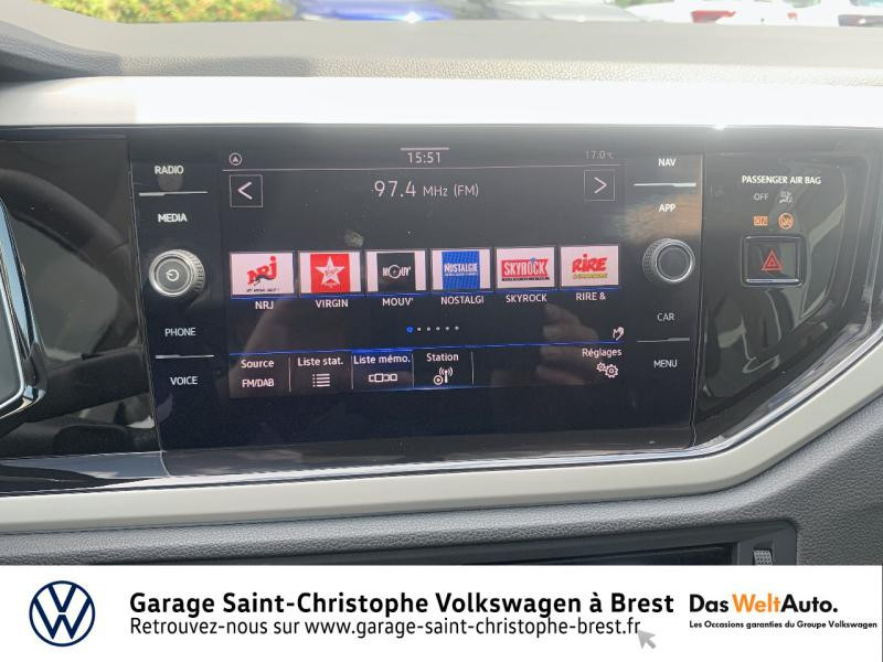 Photo 8 de l'offre de VOLKSWAGEN Polo 1.0 TSI 95ch Carat DSG7 Euro6d-T à 21490€ chez Garage Saint Christophe - Volkswagen Brest
