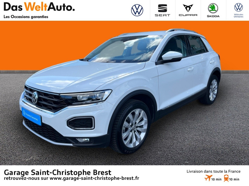 Volkswagen T-Roc 1.5 TSI EVO 150ch Carat DSG7 S&S Essence Blanc Pur Occasion à vendre