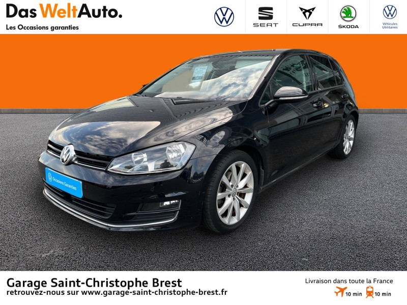 Volkswagen Golf 1.4 TSI 125ch BlueMotion Technology Carat 5p Essence Noir Intense Occasion à vendre