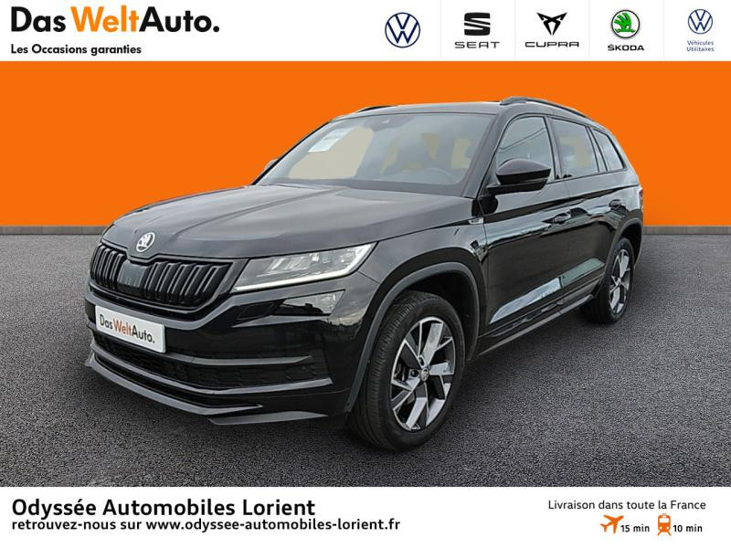 Skoda Kodiaq 2.0 TDI 150 SCR Sportline DSG Euro6d-T 5 places Diesel Noir Magic Nacré Occasion à vendre